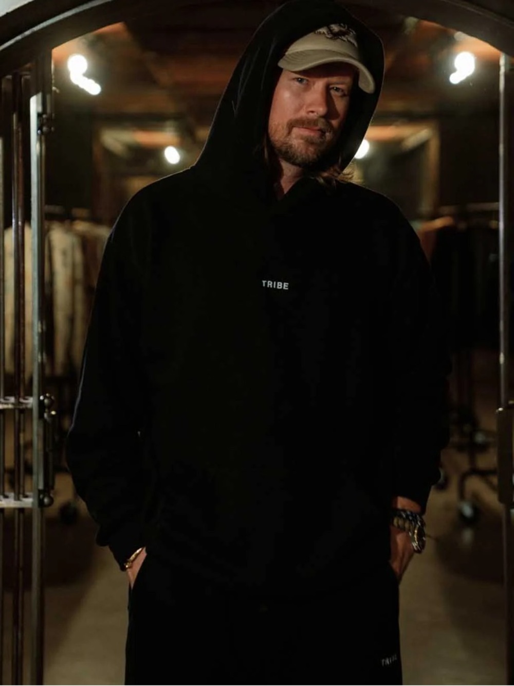 Tribe Kelley Butter Hoodie & Sweatpants Jogger Set Black - Vault - Picture 5 of 12